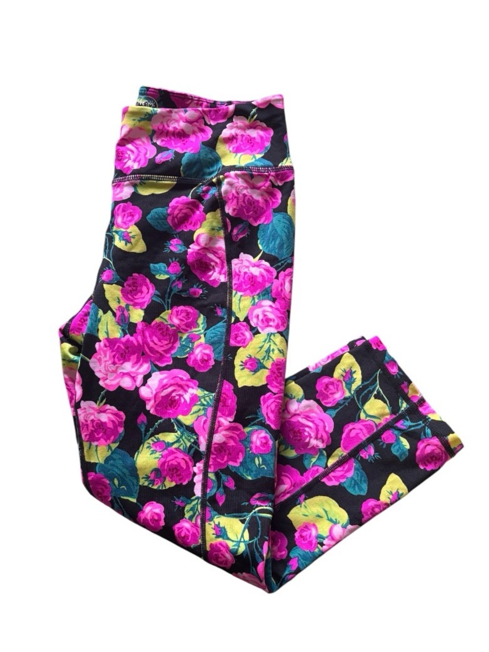 Betsey Johnson Performance Floral Capris Sz S
